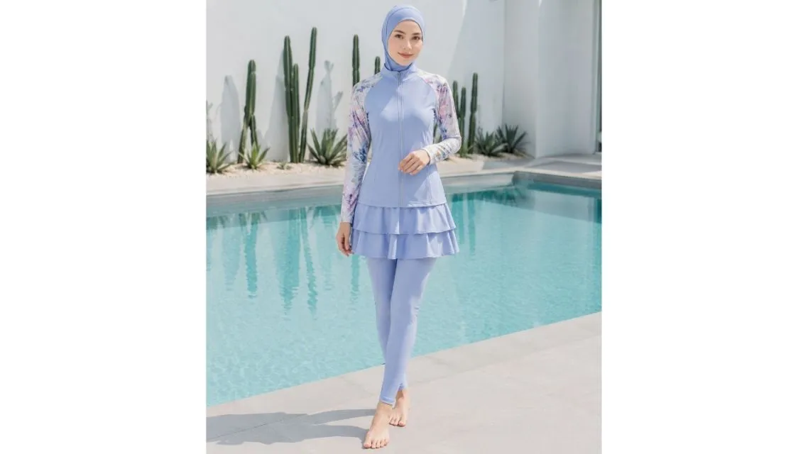 Inspirasi Outfit Renang Hijab yang Modis, Nyaman, dan Tetap Bebas Bergerak di Air 23 Outfit renang hijab (11)