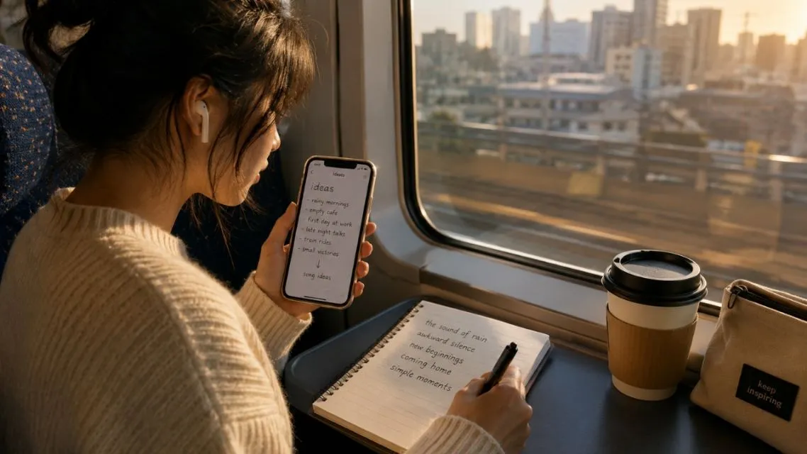 No Studio? No Problem: How to Turn Your Everyday Moments into Original Music 10 Creator finding music inspiration from everyday moments with AI Song