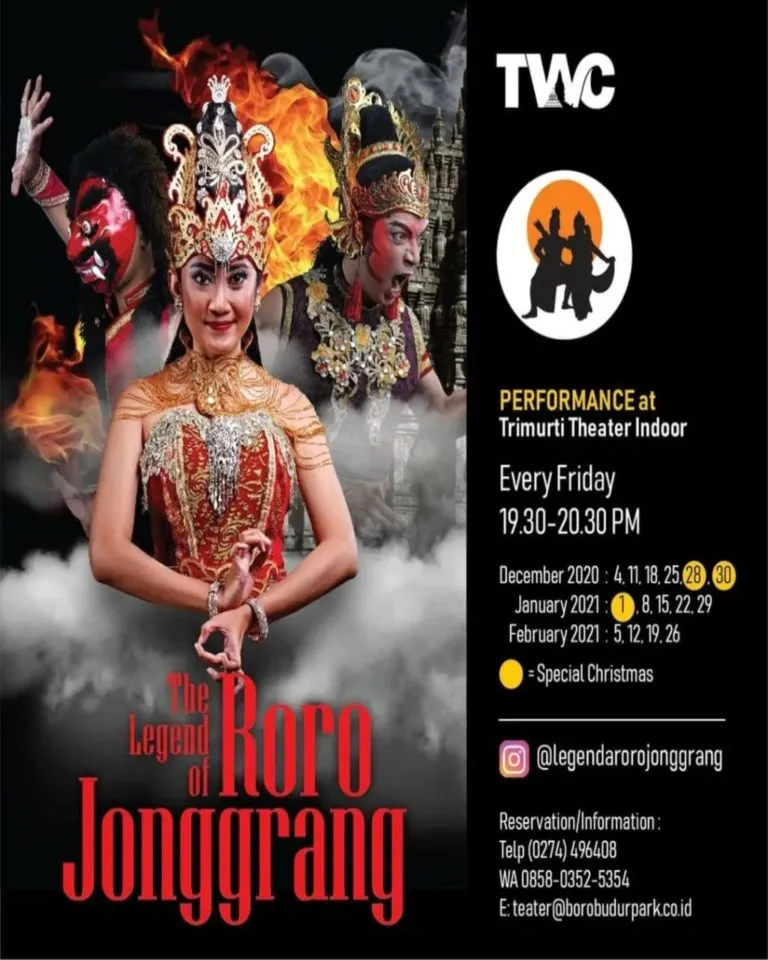 Legenda Roro Jonggrang: Kalender Event 2020 – 2021