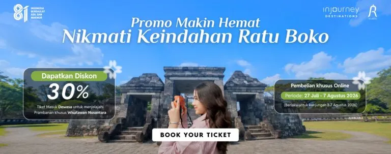 promo tiket keraton ratu boko untuk wisatawan nusantara