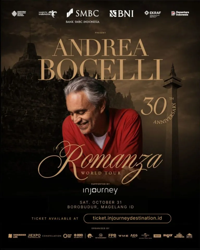Andrea Bocelli – Romanza 30th Anniversary World Tour Indonesia