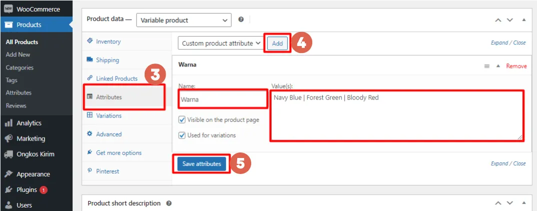 WooCommerce Variations and Variable Products