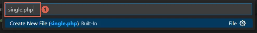 how to make single.php file in text editor