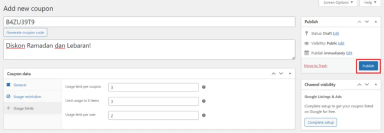 Create Discount Coupon with WooCommerce