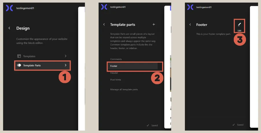 how to create footer in wordpress