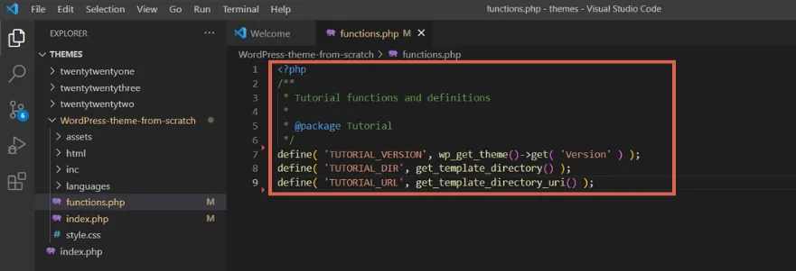 creating function file