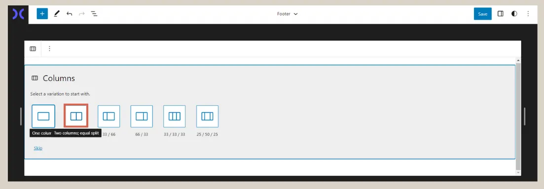 how to create footer in wordpress