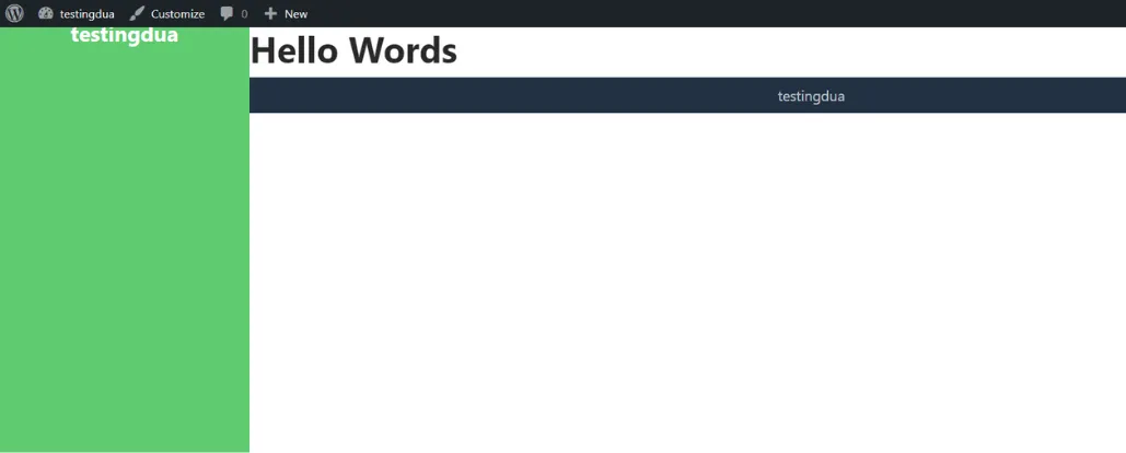 Simple WordPress theme