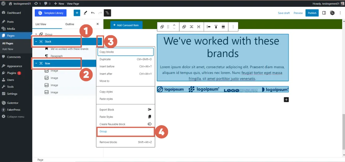 Gutenberg WordPress (Part 6): How to Create Client Logo Section 15 how to create client logo section using gutenberg wordpress