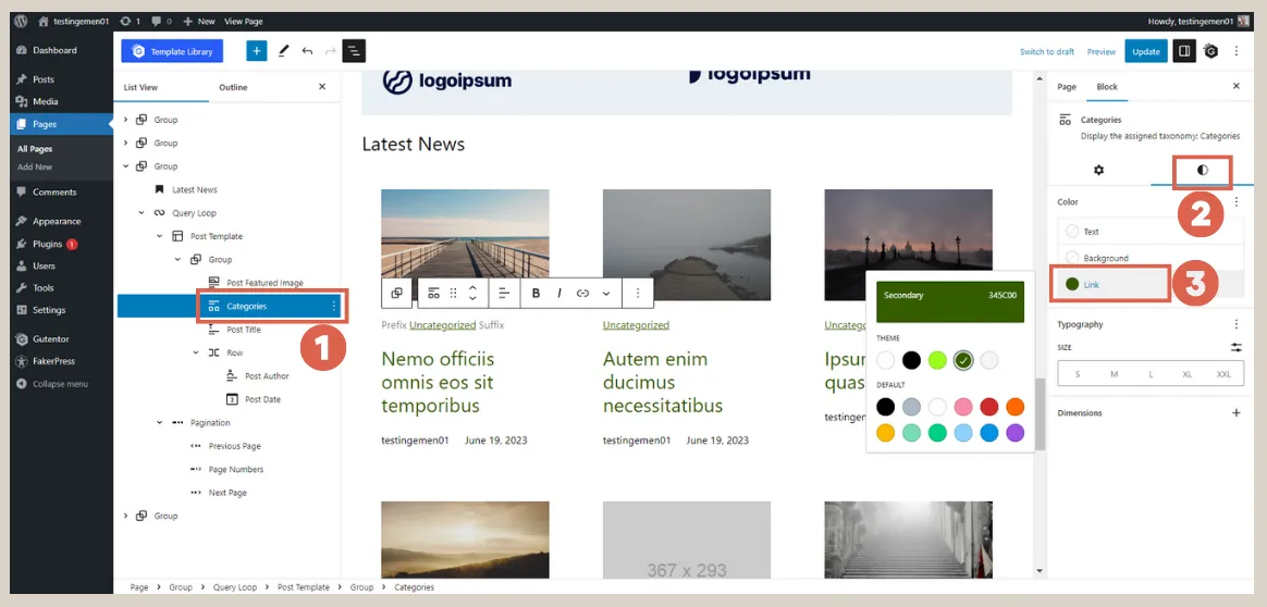 create responsive post list