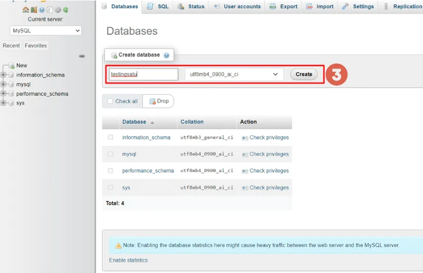 Cara Menginstal WordPress di Windows menggunakan WampServer 17 Cara install wampserver - wamp server localhost phpmyadmin create database