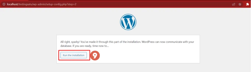 Cara Menginstal WordPress di Windows menggunakan WampServer 26 Cara install wordpress di wampserver - run installation