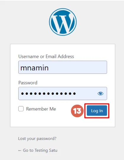 Cara Menginstal WordPress di Windows menggunakan WampServer 29 Cara install wordpress di wampserver - username password login