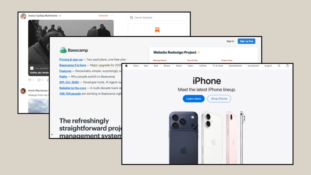 contoh single layout column