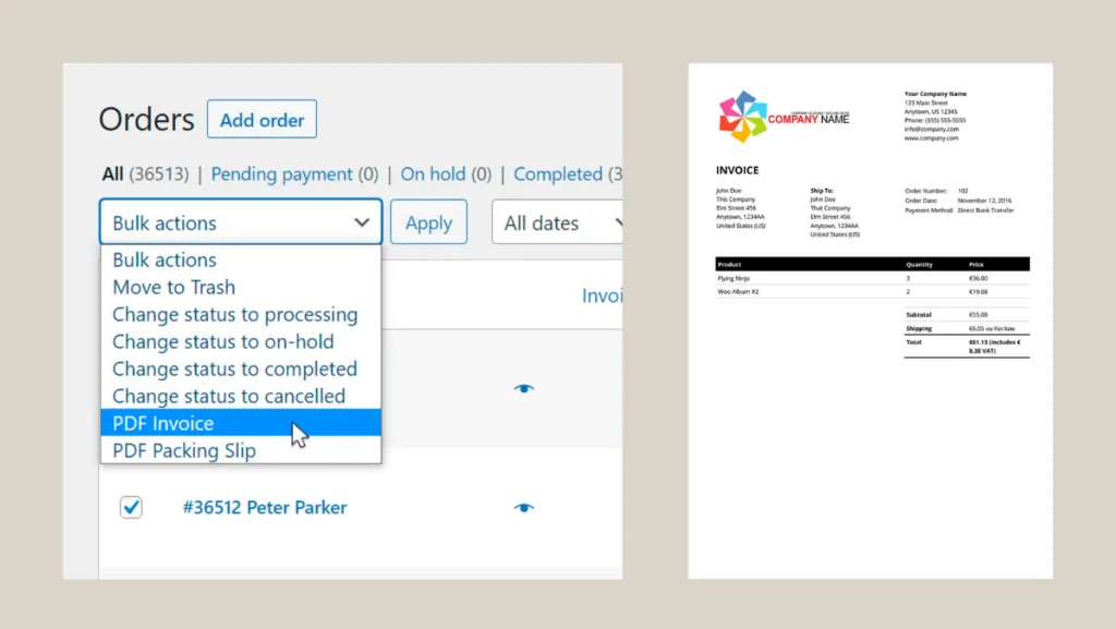 10 Best WooCommerce Plugins for Online Store 6 plugin PDF Invoices for WooCommerce