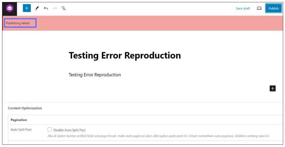 How to Fix Error Publishing Failed in WordPress 1 Cara Mengatasi Error Publishing Failed di WordPress