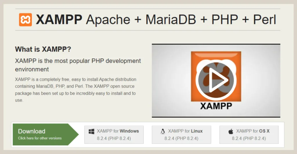 How to Install WordPress on LocalHost (XAMPP, WampServer, LocalWP) 2 XAMPP Install Screen