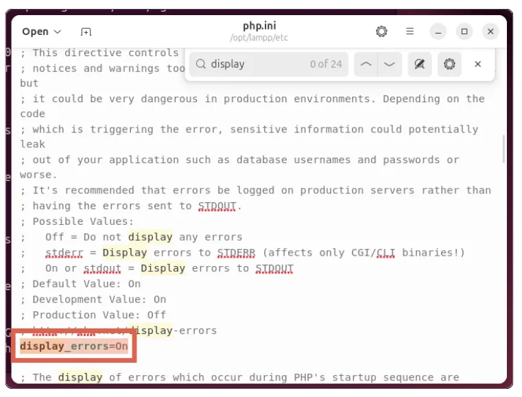 Cara Menyembunyikan Pesan Error di PHP XAMPP (Windows dan Linux) 13 Menyembunyikan Pesan Error di PHP