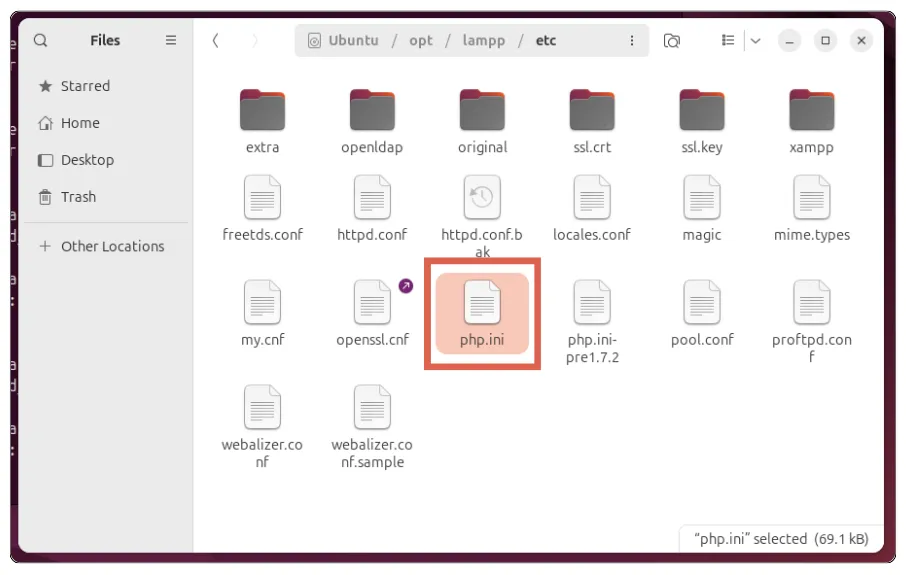 Cara Menyembunyikan Pesan Error di PHP XAMPP (Windows dan Linux) 17 Menyembunyikan Pesan Error di PHP di linux ubuntu