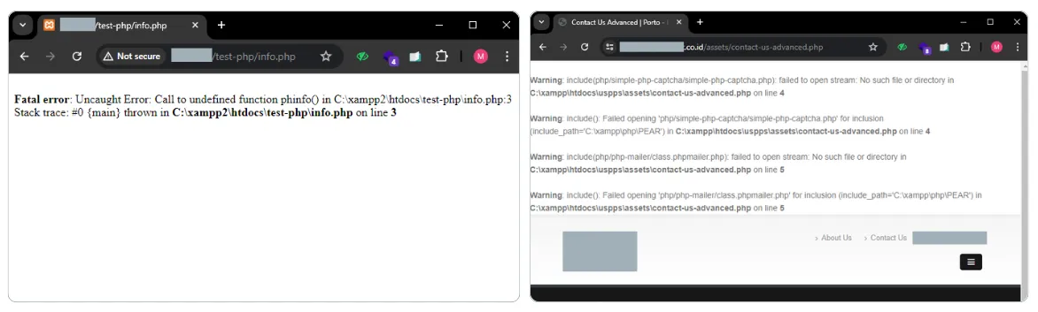 Cara Menyembunyikan Pesan Error di PHP XAMPP (Windows dan Linux) 1 pesan error php xampp