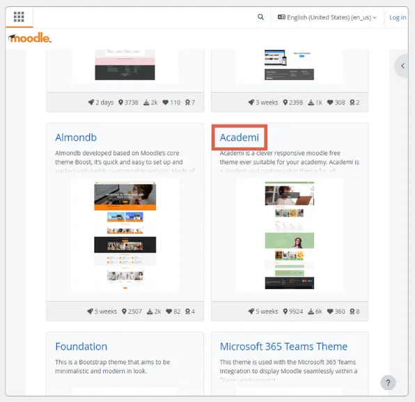 cara download tema di moodle