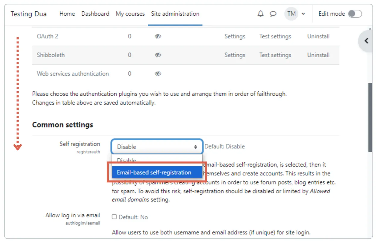 How to Create a Sign-Up Feature in Moodle for Participant Registration 8 Membuat Fitur Sign Up di Moodle untuk Registrasi Peserta