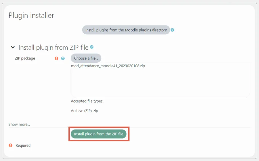 cara install plugin di moodle
