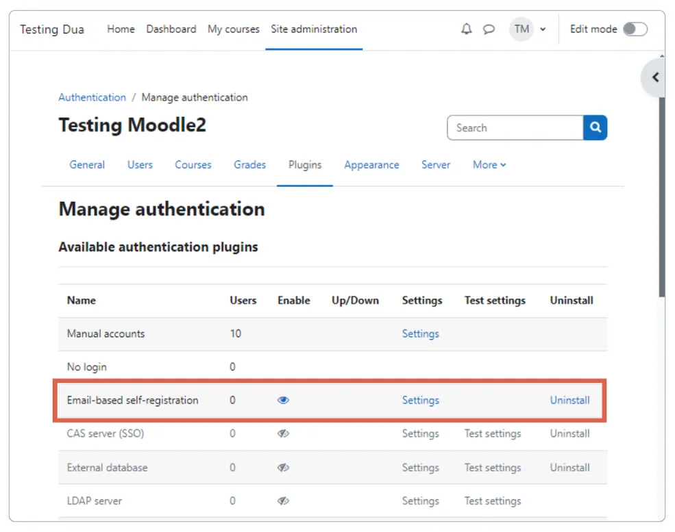 How to Create a Sign-Up Feature in Moodle for Participant Registration 4 Membuat Fitur Sign Up di Moodle untuk Registrasi Peserta