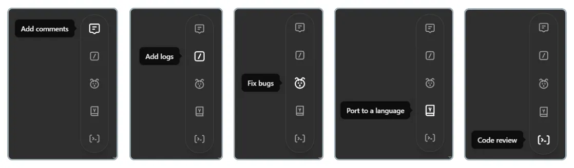 fitur pada canvas di ChatGPT