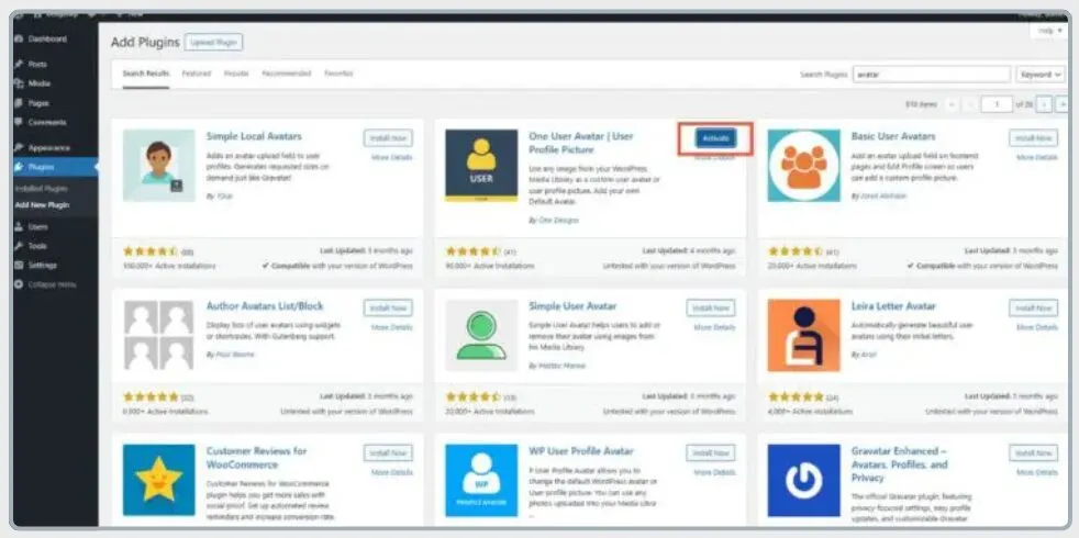 Adding an Author Photo Using the One User Avatar Plugin