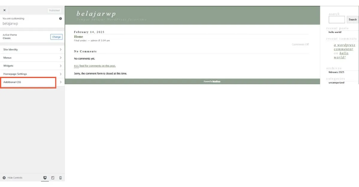 Cara Edit CSS WordPress dengan Mudah untuk Pemula 3 Customizer 3