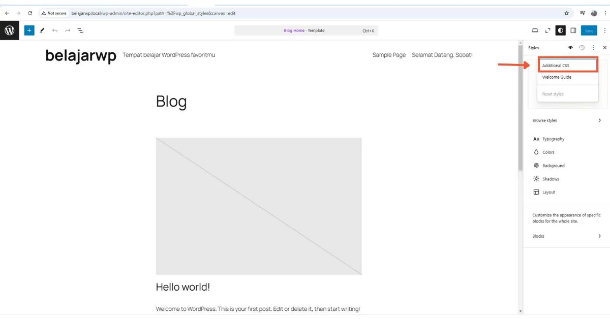 Cara Edit CSS WordPress dengan Mudah untuk Pemula 9 Gutenberg 4