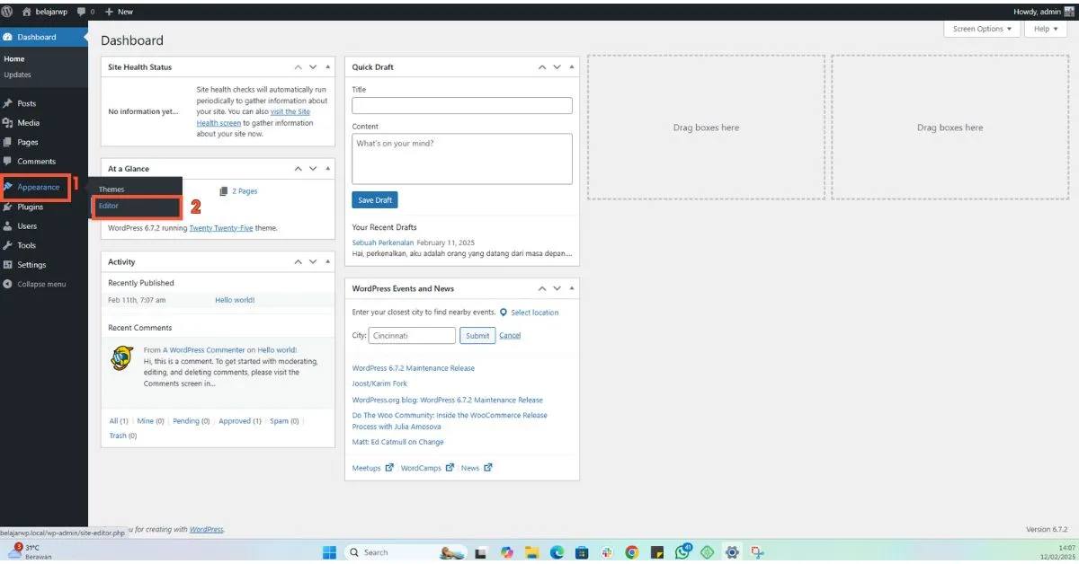 Cara Edit CSS WordPress dengan Mudah untuk Pemula 6 Gutenberg