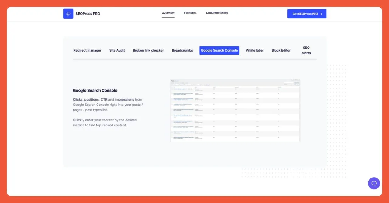Kekurangan SEOPress Free, tidak ada GSC