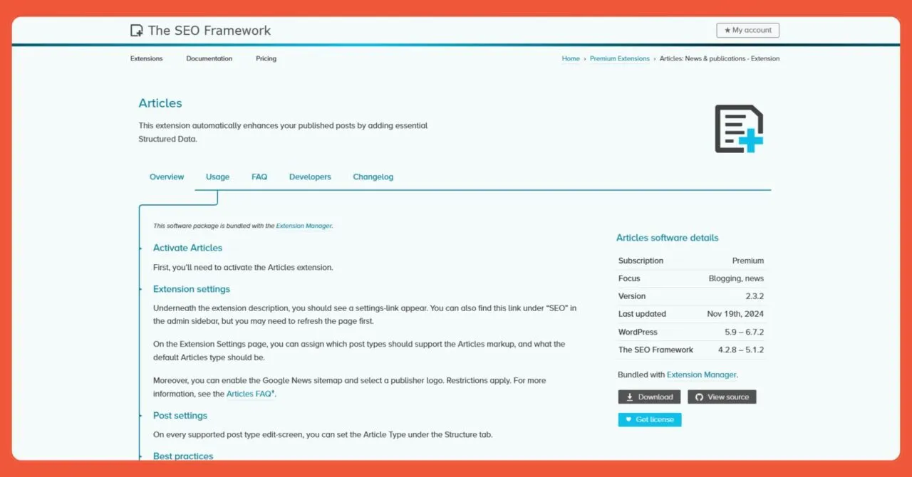 Salah satu kekurangan the seo framework