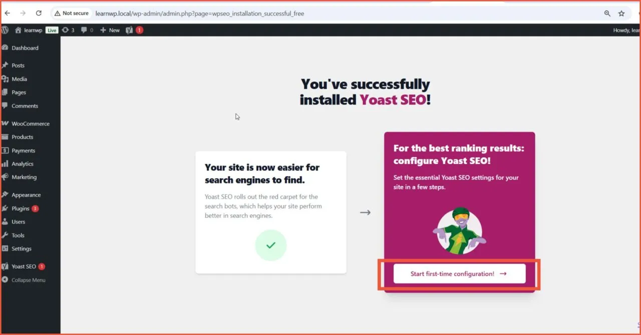Quick Setup Yoast