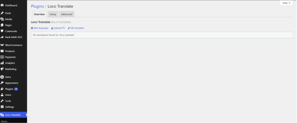 20+ Plugin WordPress Terbaik & Populer yang Wajib Anda Install 25 Tampilan dashboard Loco Translate