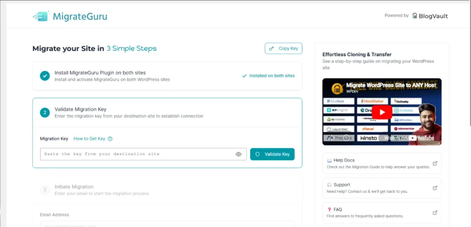 20+ Plugin WordPress Terbaik & Populer yang Wajib Anda Install 23 Tampilan dashboard Migrate Guru