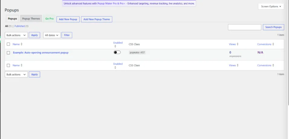 20+ Plugin WordPress Terbaik & Populer yang Wajib Anda Install 21 Tampilan dashboard plugin popup maker