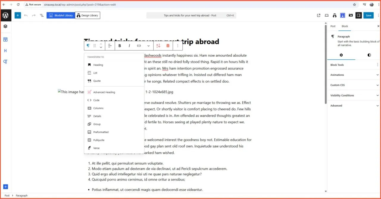 Hestia Kompatibel dengan Gutenberg