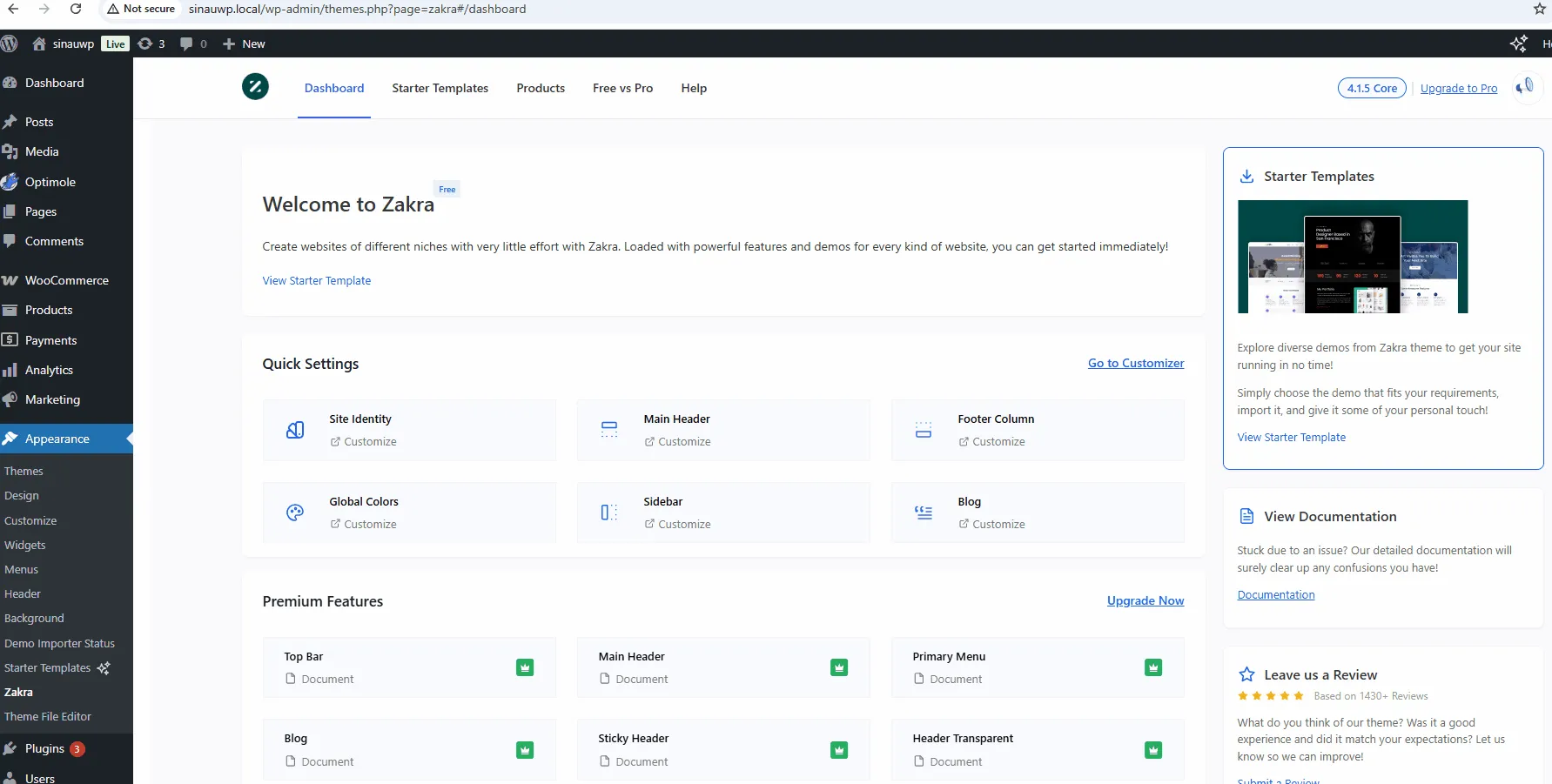 Kelebihan Zakra demo importer