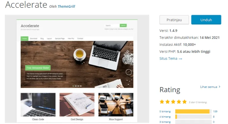 Best Free WordPress Themes - Accelerate