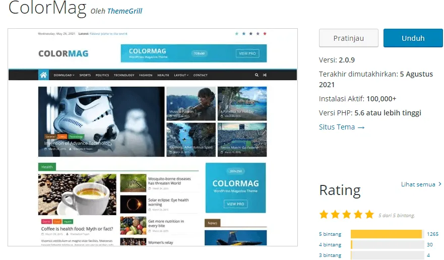Best Free WordPress Themes - ColorMag