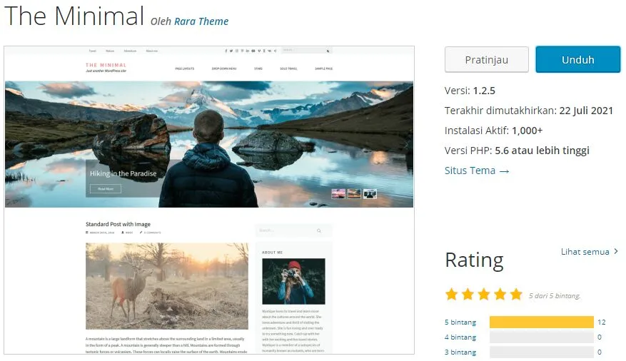 Best Free WordPress Themes - The Minimal