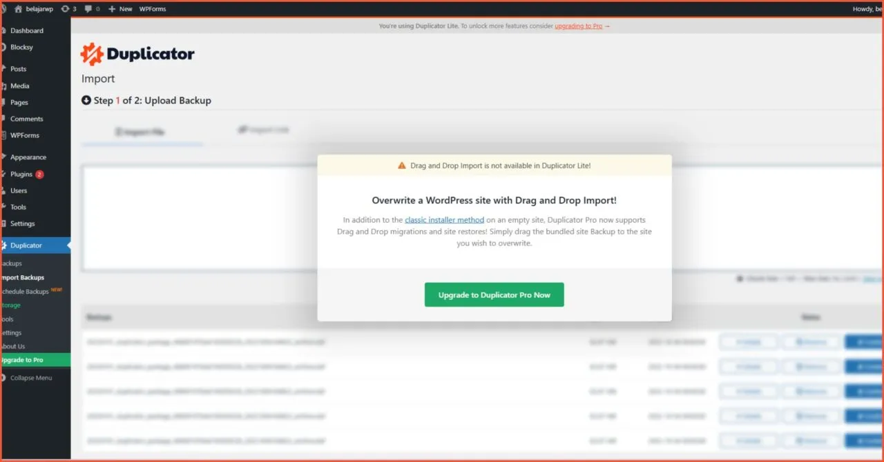 Kekurangan Duplicator