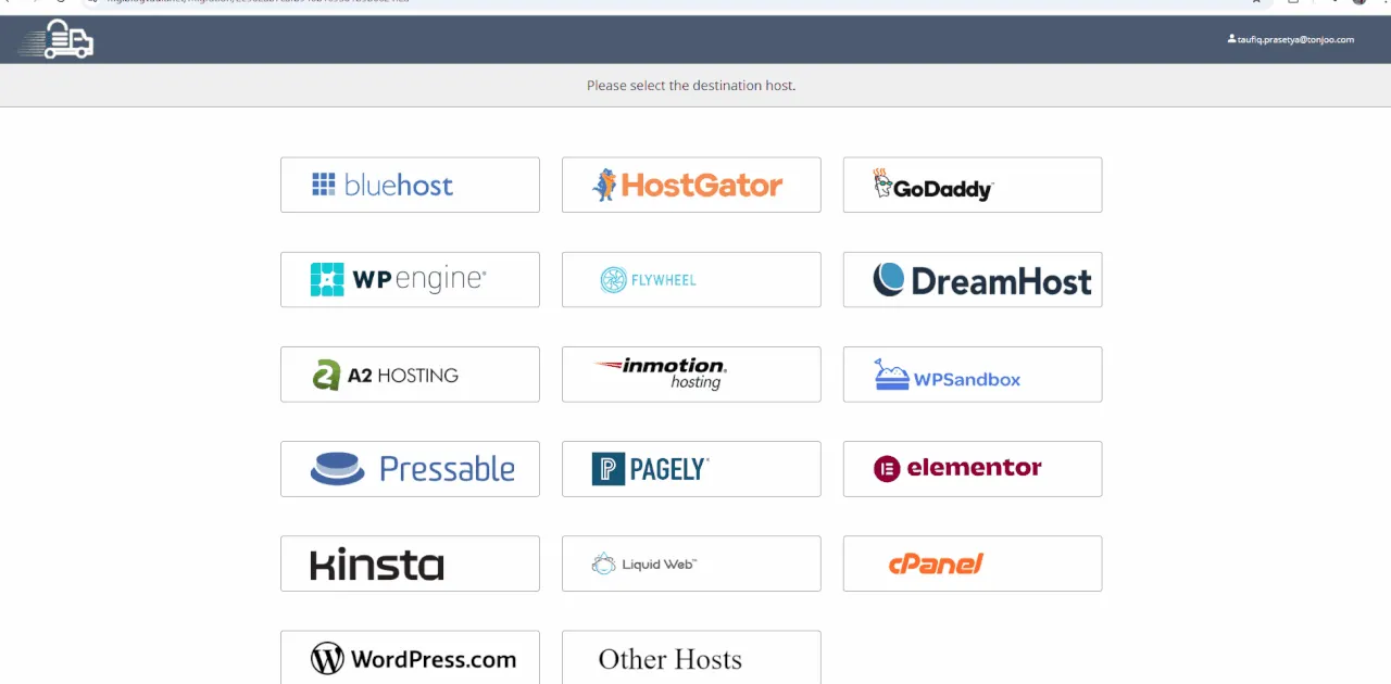 Kelebihan Migrate Guru Support banyak jenis hosting