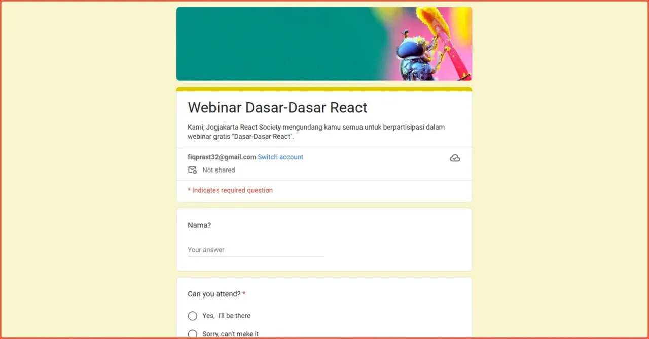 webinar dasar dasar react