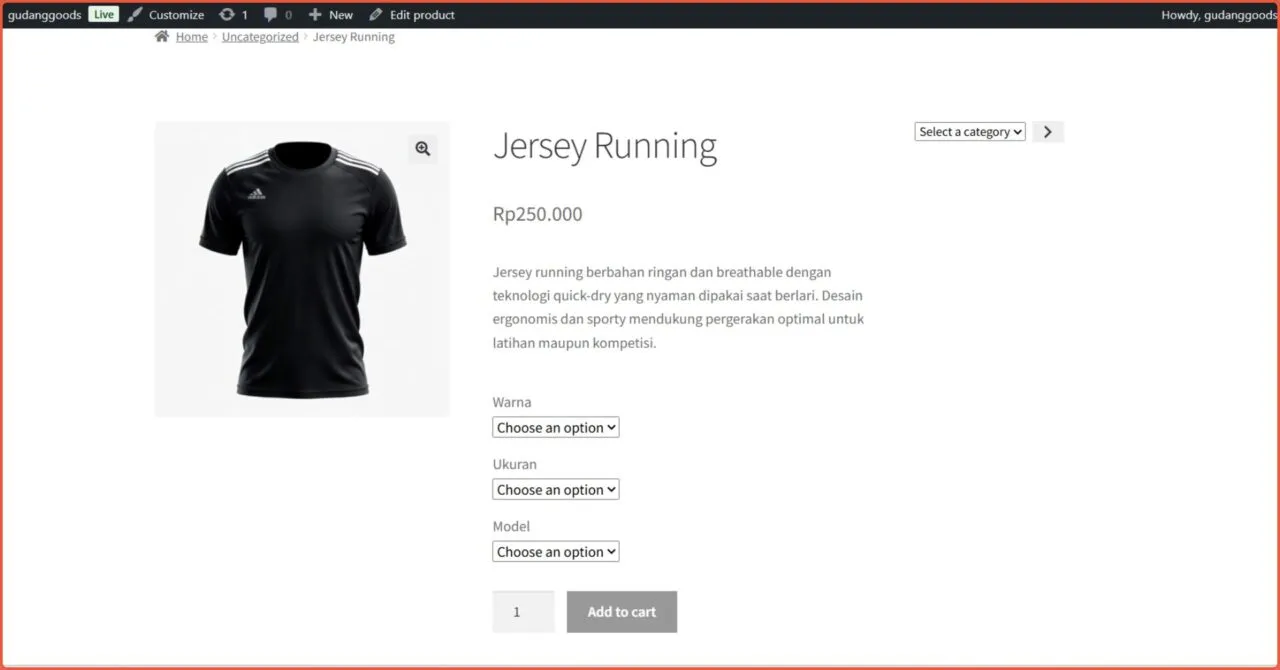 Cara menambahkan variable product 6