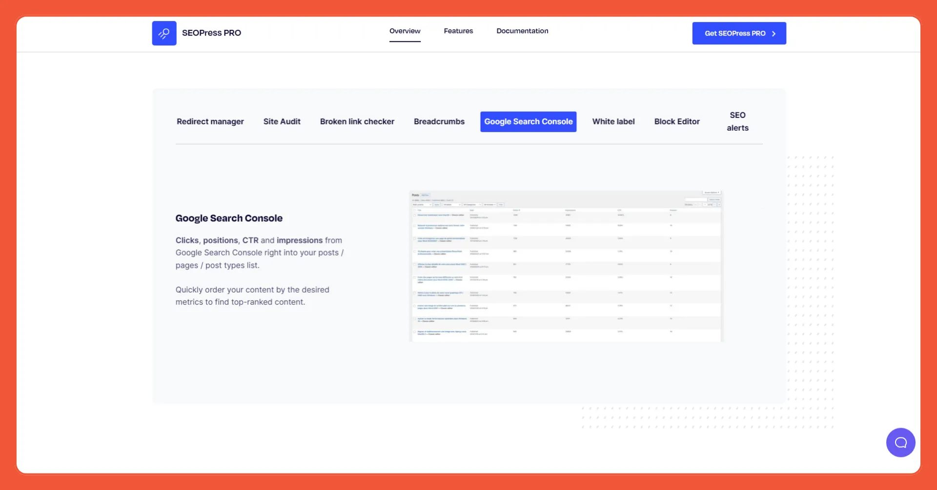Kekurangan SEOPress Free, tidak ada GSC