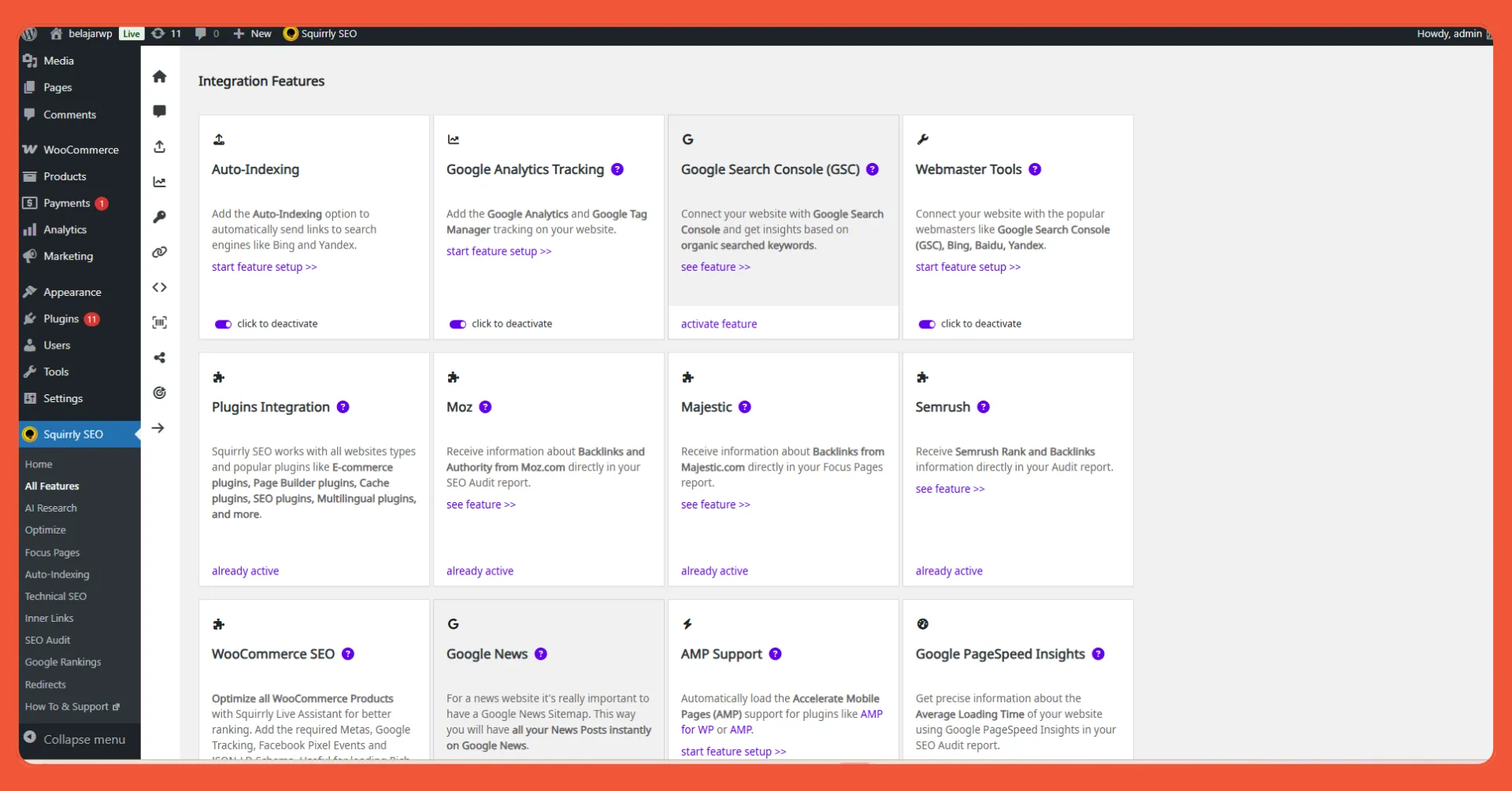 Kekurangan Squirrly SEO